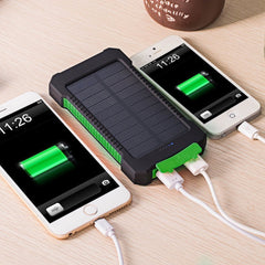 Universal Ultra-Thin Mobile Phone Solar Charger with Camping Lights – Portable Power Bank for Outdoor Use