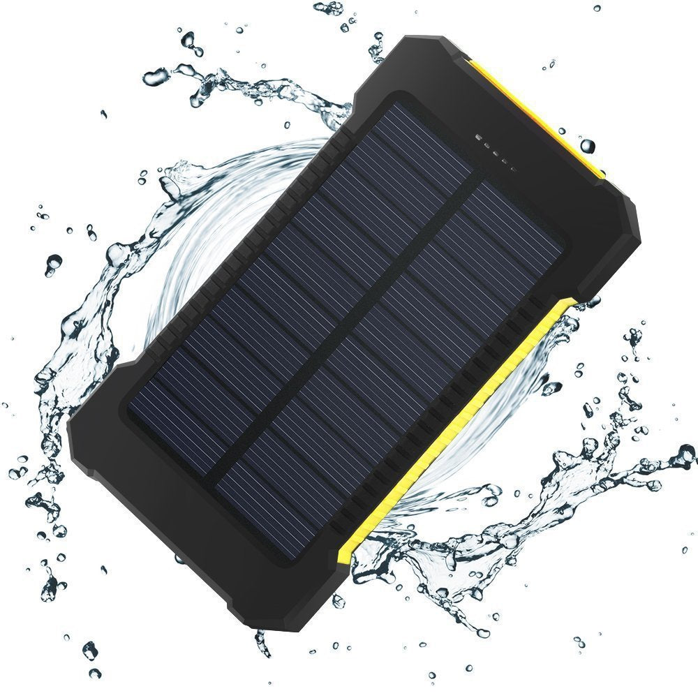 Universal Ultra-Thin Mobile Phone Solar Charger with Camping Lights – Portable Power Bank for Outdoor Use