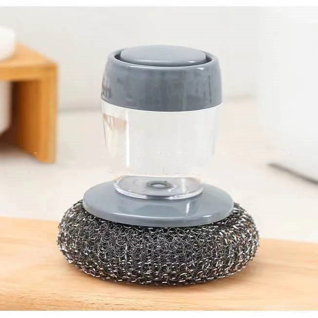 Soap Dispensing Dish Scrubber – Refillable Kitchen Brush