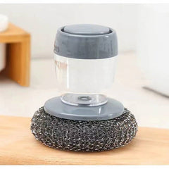 Soap Dispensing Dish Scrubber – Refillable Kitchen Brush