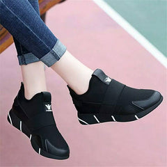 Women's Slip-On Breathable Sports Shoes - Casual Walking Sneakers