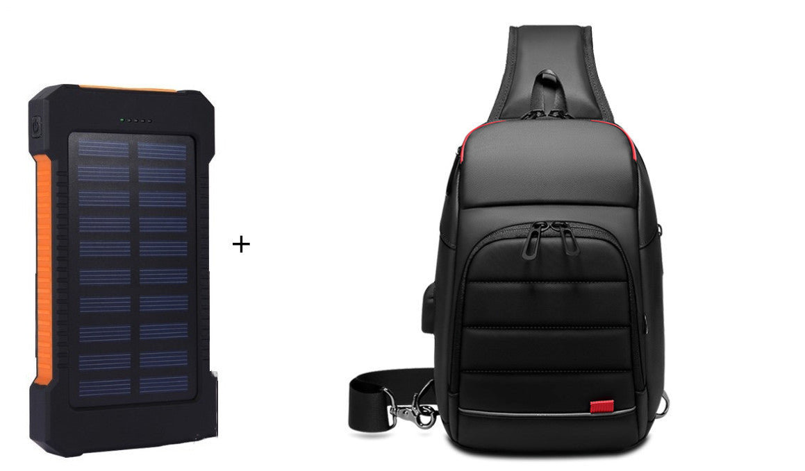 Universal Ultra-Thin Mobile Phone Solar Charger with Camping Lights – Portable Power Bank for Outdoor Use