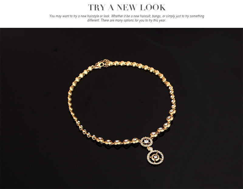 Alloy Rhinestone-Encrusted Jewelry Four-Piece Set