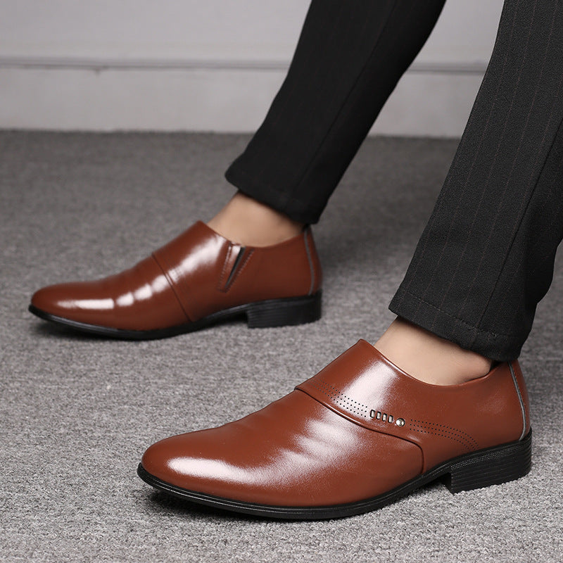Casual Pointed Toe Leather Shoes for Men – Fashionable & Comfortable