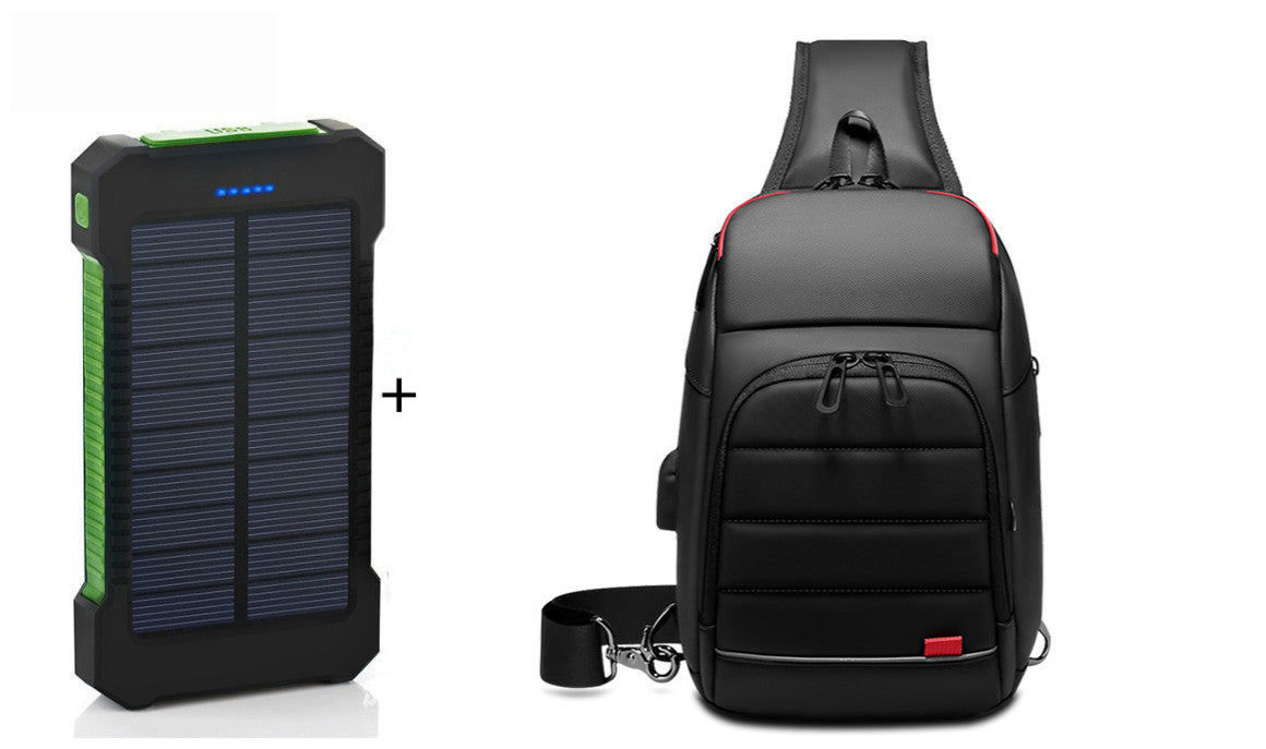 Universal Ultra-Thin Mobile Phone Solar Charger with Camping Lights – Portable Power Bank for Outdoor Use