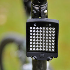 LED Bicycle Turn Signal with Wireless Remote Control and Laser Parallel Lines