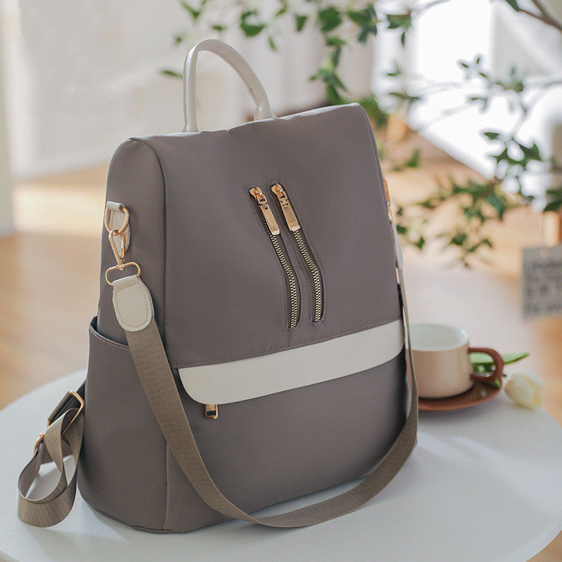 Fashion Retro Unisex Backpack | Waterproof Oxford Cloth Travel Backpack | Casual Soft Large Capacity Bag