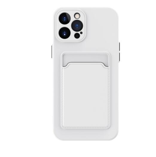 Simple Pure Color Liquid Silicone Phone Case for iPhone Models
