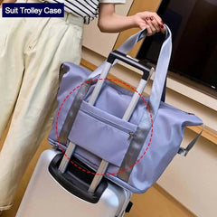 Waterproof Foldable Travel Bag Large Capacity Gym Weekender Bag