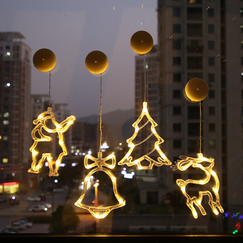 LED Star String Lights - Christmas Tree & Snowman Holiday Decor
