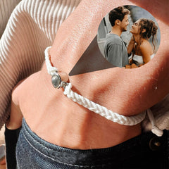 Creative Customized Color Photo Projection Bracelet – Handwoven Lovers Jewelry